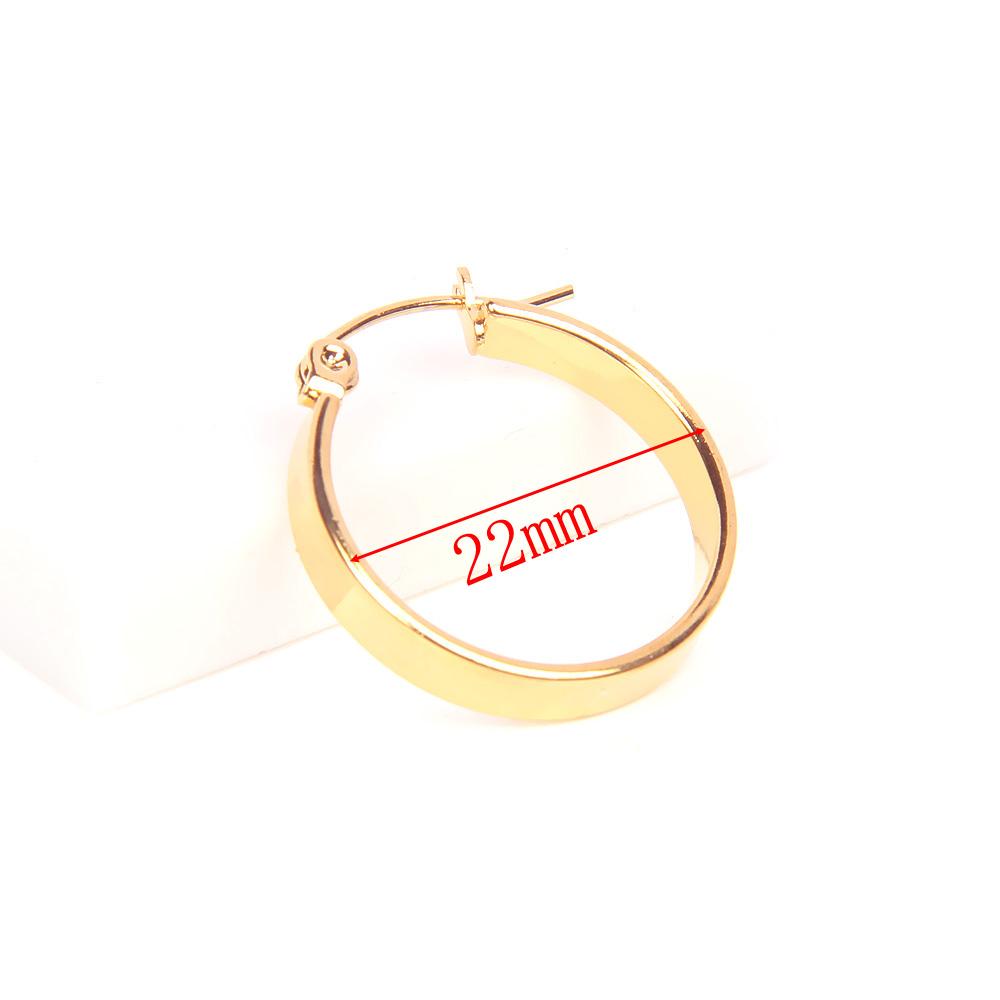 SHOWSANG 2 шт. Серьги-кольца из нержавеющей стали с большим хрусталем, золотистого цвета, круглые серьги для женщин