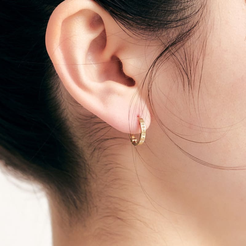 LOVEMBER [silver 925] LOVE Hold Hoops