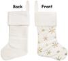 New Glitter Plush Christmas Stocking Fireplace Mantel Hanging Decor Festive Home Ornament Gift Bag
