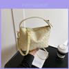 Städtische minimalistische PU-Handtasche mit gewebter Textur und Reißverschluss für den täglichen Gebrauch
