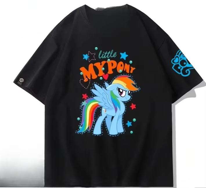2026 summer new Little Pony shortsleeved Tshirt  New summer product  Animerelated accessories  Versatile halfsleeved top S