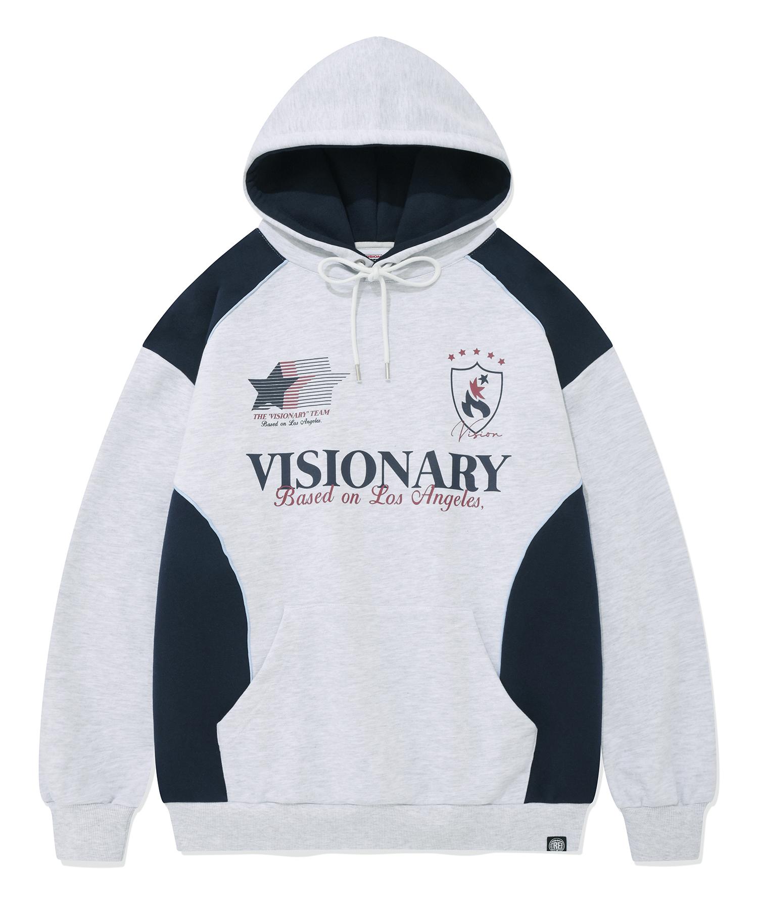 Vision Streetwear Vsw Football Hoodie Light Gray Xl
