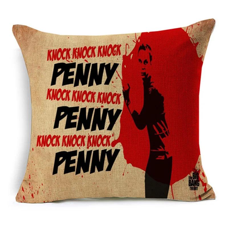 The Big Bang Theory Printed Cushion Cover Home Decorative Soft Pillow Case Cojines Decorativos Para Sofa Pillow Cover