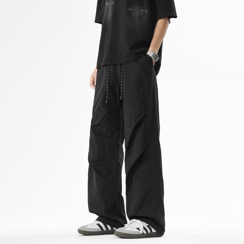 American Tooling Casual Pants Men's Summer Thin Loose Straight Quick-Drying Charge Pants Wide Leg Paratrooper Pants