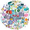 50Pcs Chemistry Laboratory Stickers For Students Scientist Lab Stationery Supplies