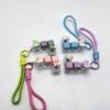 Rabbit Frog Bear Duck Stress Relief Keyring Cartoon Animal Fidget Bag Pendant  Student Bag Ornament