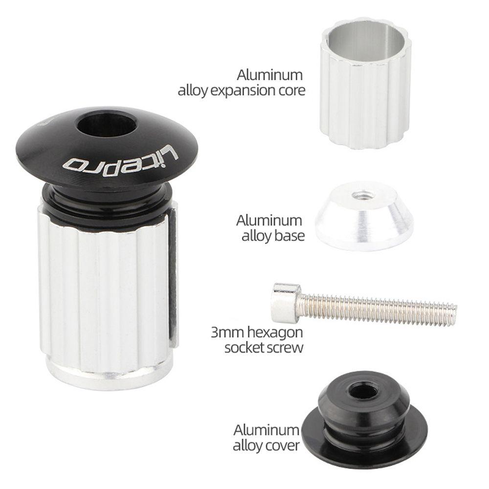 Zinc Zinc Alloy Grips Plugs Expansion Handlebar End Caps Bike Bar Ends Plugs Handle Grips Plugs Bicycle Grip