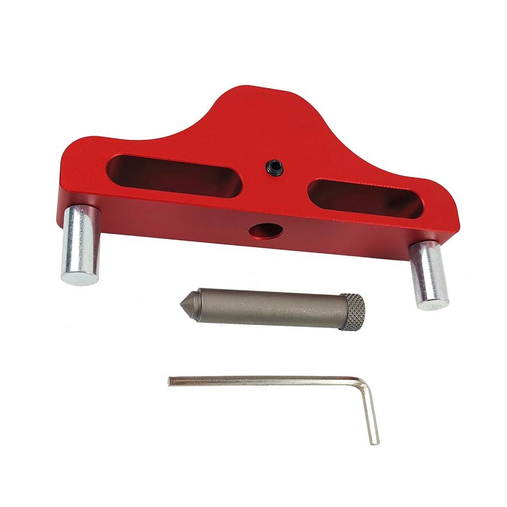 95mm Center Finder Tool Red Marking Gauge Tool Precision Center Line Scriber Construction Marking