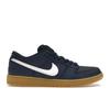 Dunk Low Pro SB Navy Gum Unisex Sneakers Blue White Orange FJ1674-400