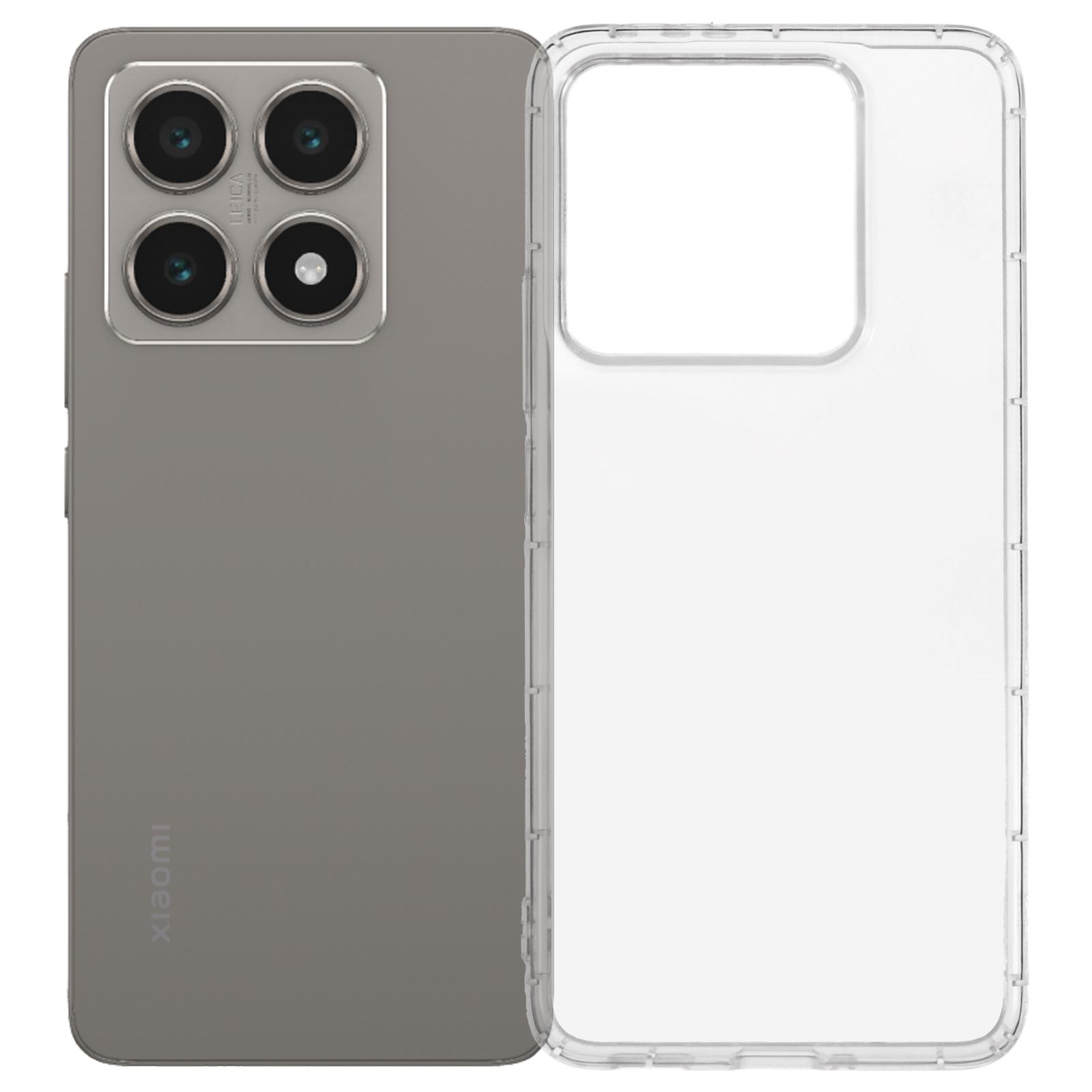 

For Xiaomi 14T Transparent TPU Cover Phone Case Airbag Protection (Big Rear Lens Hole) A