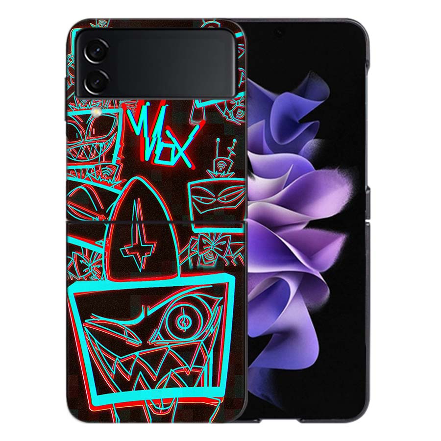 

H-Hazbin Vox Phone Case For Samsung Z Flip 6 7 5G Galaxy Z Flip 5 4 3 5G Cases Shockproof Hard Cover TPU Galaxy Z Flip 6 5G