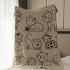 OEING Strick-Jacquard Katze Sofadecke
