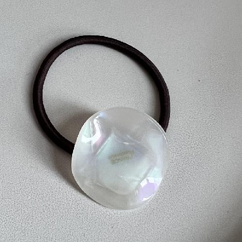 Korean Curved Acetate Hair Rope High-end Sense of Tying Hair Rubber Band Head Rope Hair Accessories Ponytail Fashion and Simple Women