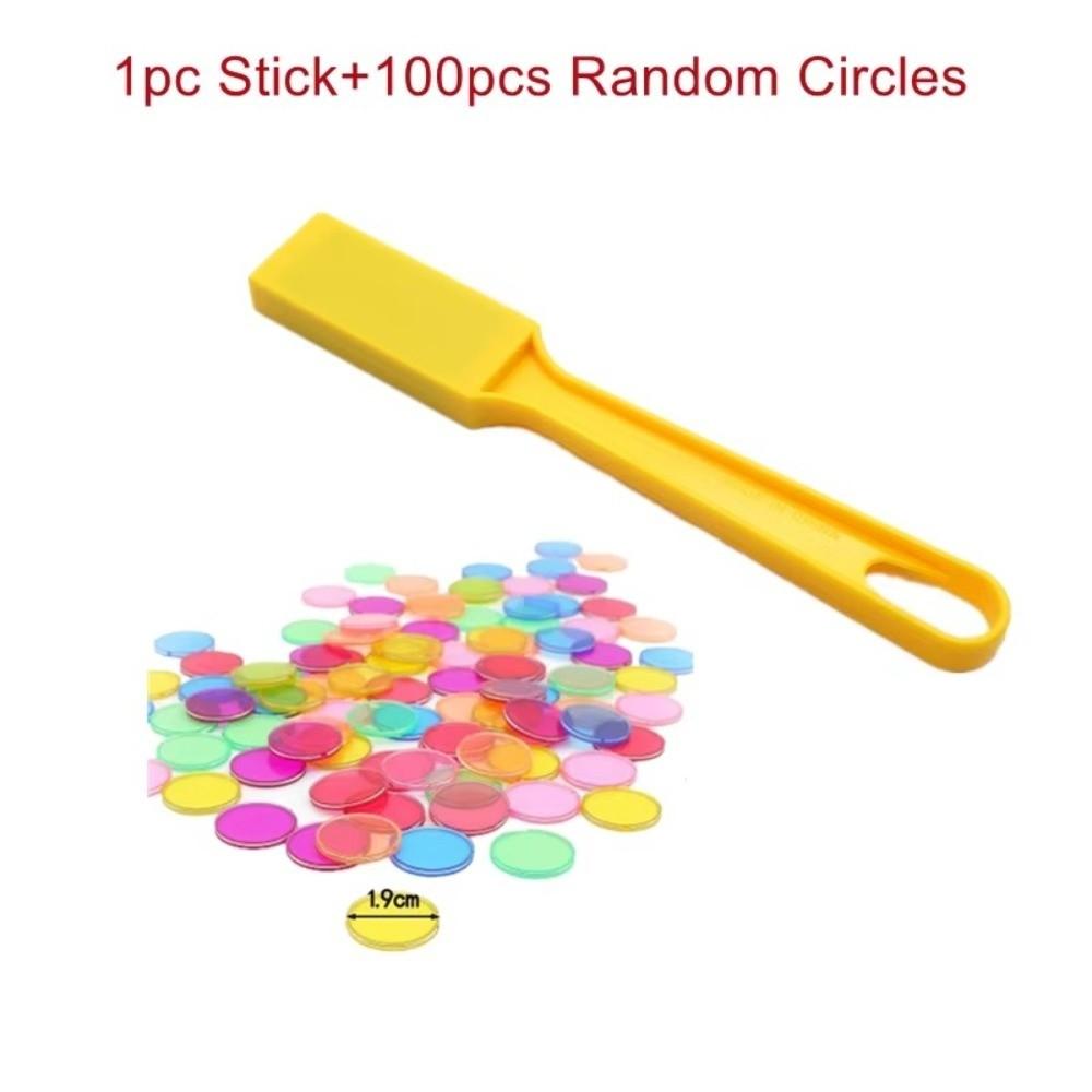 ABS Bingo Wand Set Color Sorting Magnetic Chip Set New Educational Game Set for Children