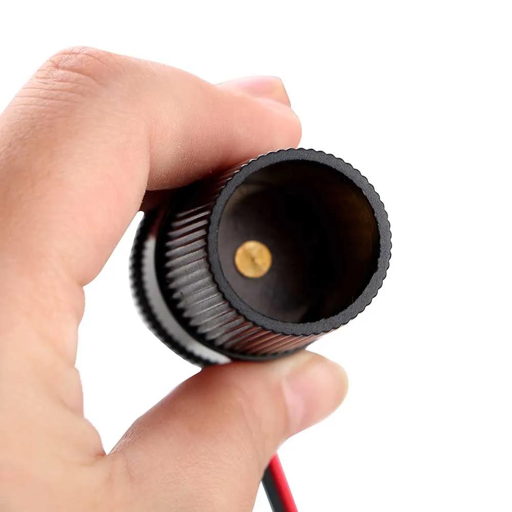 Grampo de terminal de bateria de carro 12V, clipe de soquete de bateria fêmea, adaptador de acendedor de cigarro, acessórios de motocicleta e caminhão