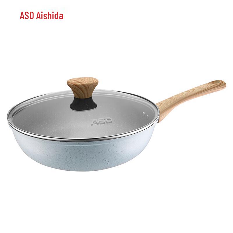 ASD Titanium Alloy Non-stick Stir-fry Wok