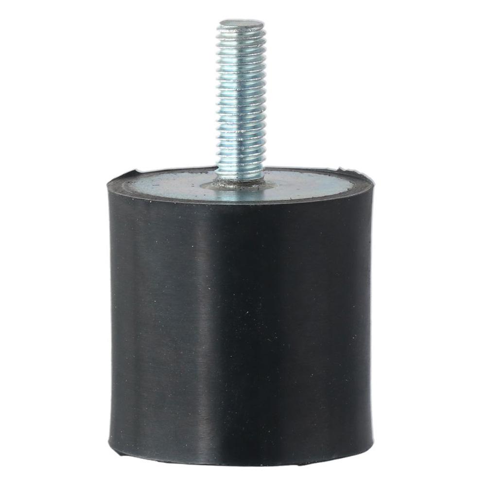 Praktische M6 M8 M10 Gewinde Gummihalterungen Schwarze zylindrische Stoßdämpfer Vibrationsdämpfer Wasserpumpen