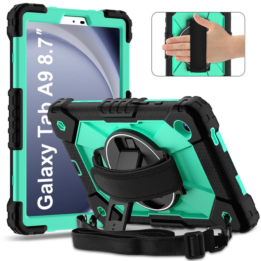 360 - Degree All - Round Protection! Multifunctional Tablet Case for Samsung Galaxy Tab A9. SM-X110/SM-X115 8.7