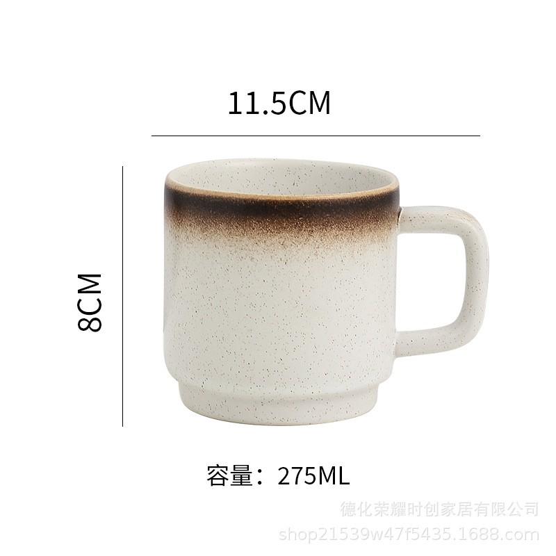 Minimalist Ceramic Mug With Lid Office Student Couple Gift 450ml Porcelain Coffee Cup European Style