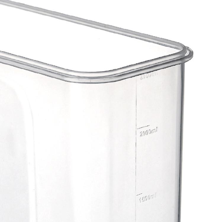 Multipurpose 4L Clear Food Storage Bin With Sealed Lid For Bulk Grains Bean And Kitchen Supplies