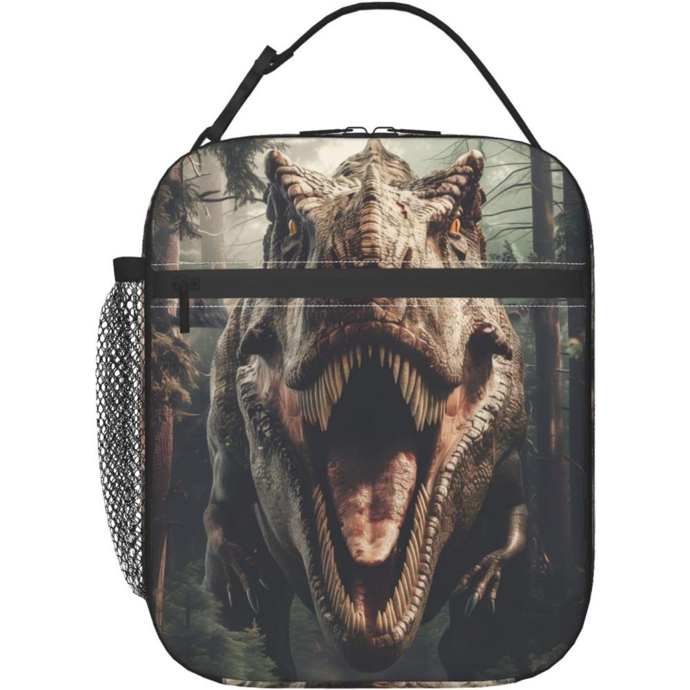 Insulated Lunch Box For Adults Kids Dinosaur Lunch Bag For Work,Picnic,School,Travel,Hiking, Beach Or Fishing Polyester