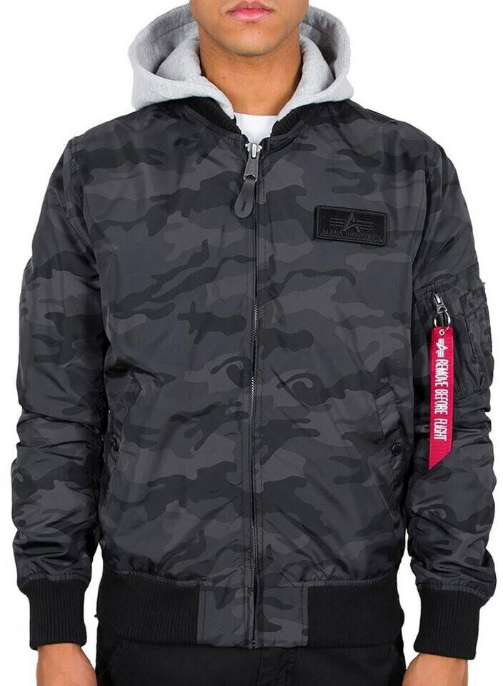 Зимняя куртка Alpha Industries MA-1 TT Hood (196108) black camo (196108-125)