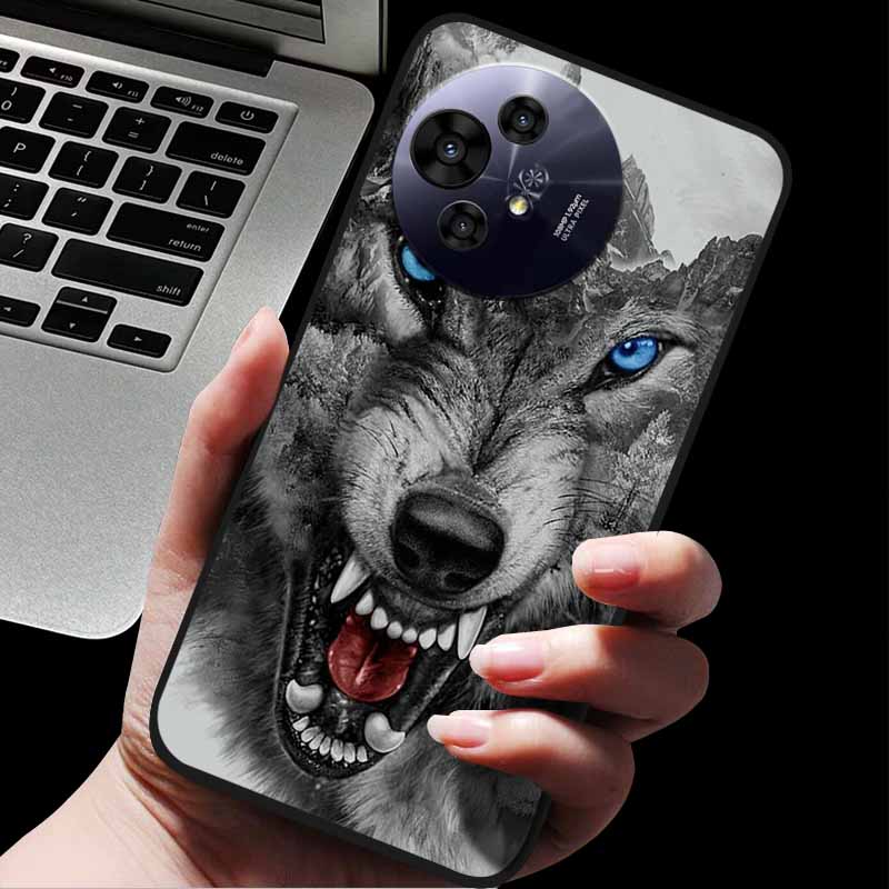 Per custodia TCL 50 Pro NxtPaper / 50 NxtPaper Custodie Cover Posteriore Protettiva in Silicone con Animali alla Moda Per Custodia Telefono 50 Pro NxtPaper 5G Capa