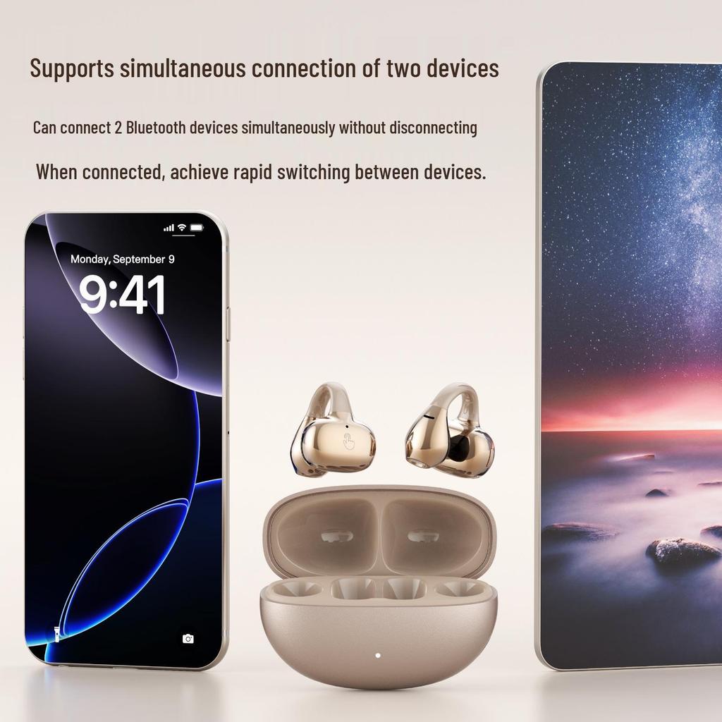 Sony Ear-Clip Bone Conduction Bluetooth Headset: Wireless, In-Ear, Noise-Reducing, Long Battery Life for Running & Sports