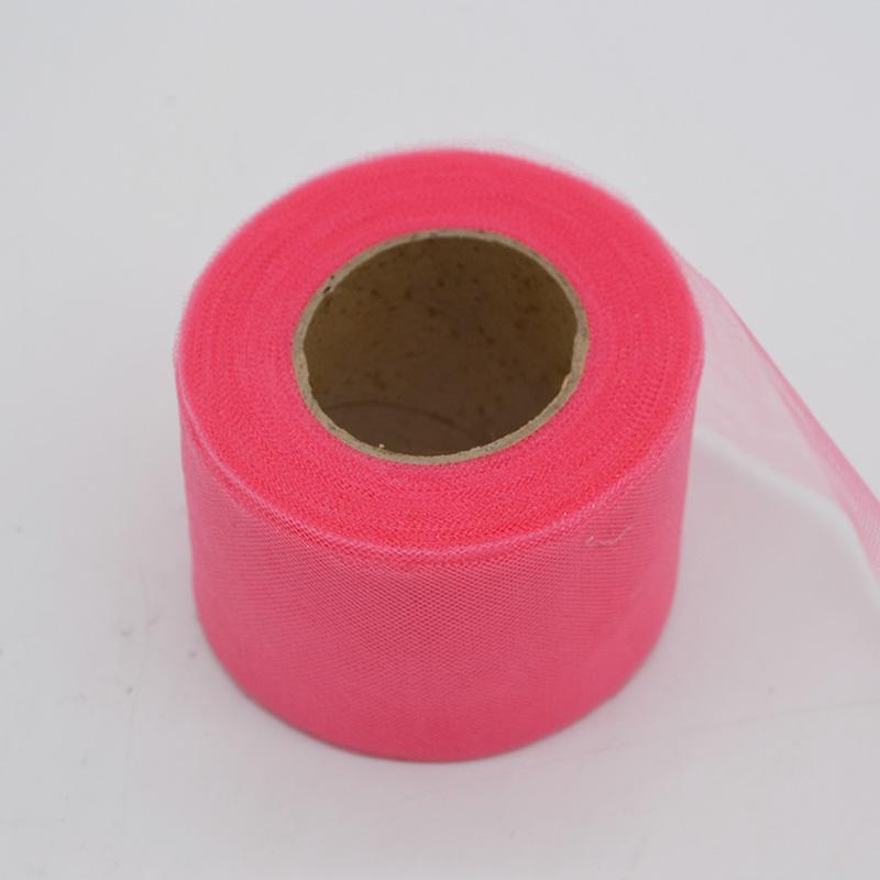 22m/lot 2" 5cm Shiny Tulle Roll Spool Fabric Tutu Skirt Chair Sash Bow Table Runner  Wedding Baby Shower Party Decorations