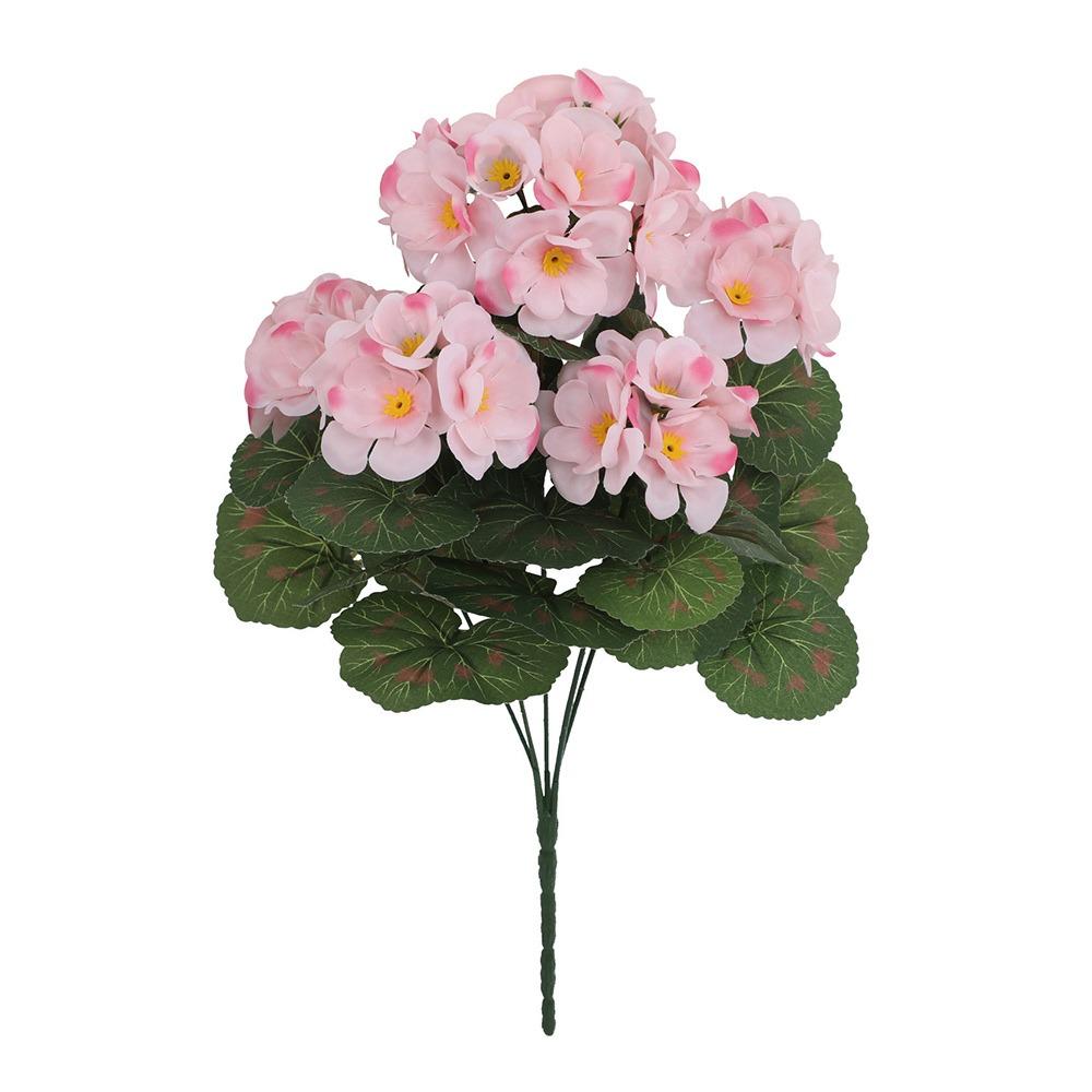 DIY Wreath Begonia Artificial Flower Multicolor Plant Wall Floral Arrangement  Valentine s Day розовый