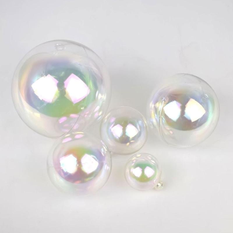 60PCS Colorful PVC Spheres Ornament Decorative Baubles Decoration Shatterproof Christmas Tree Orbs For Holiday Party