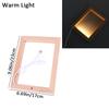 Leuchtender Fotorahmen, Tisch-Bilderrahmen, leuchtender Halter, einfaches 3D-Licht, Dekor, LED-Licht, Holz, USB-LED-Bilderrahmen