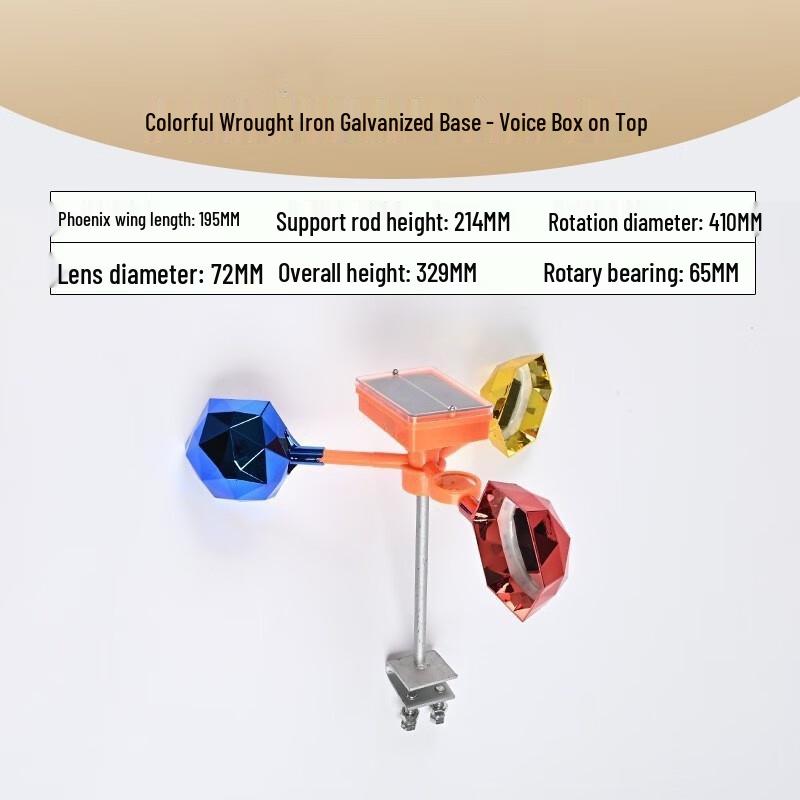 

Miling Wind-Powered Smart Voice Bird Repeller