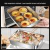 Antibacterial Stainless Steel Towel Tray with Lid - Square Dinner and BBQ Plate