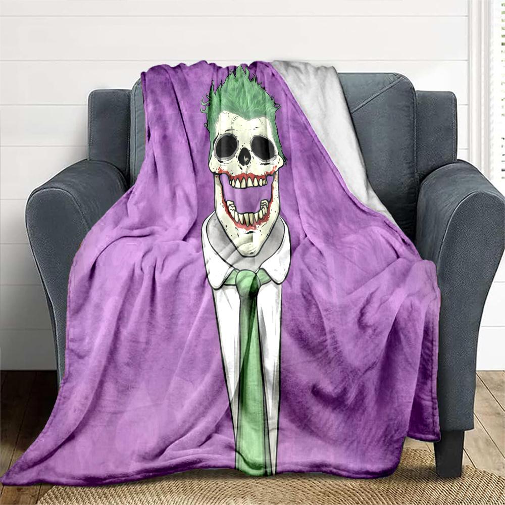 Joker Flannel Blanket, High quality Comfortable for All Seasons, Home Decor, Warmth and Comfort