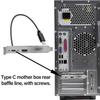 1pc USB Type C Male To Female 90° Angle Panel Mount Screw Connector Data Power Charger Cable for Laptop Tablet Mobile Phone