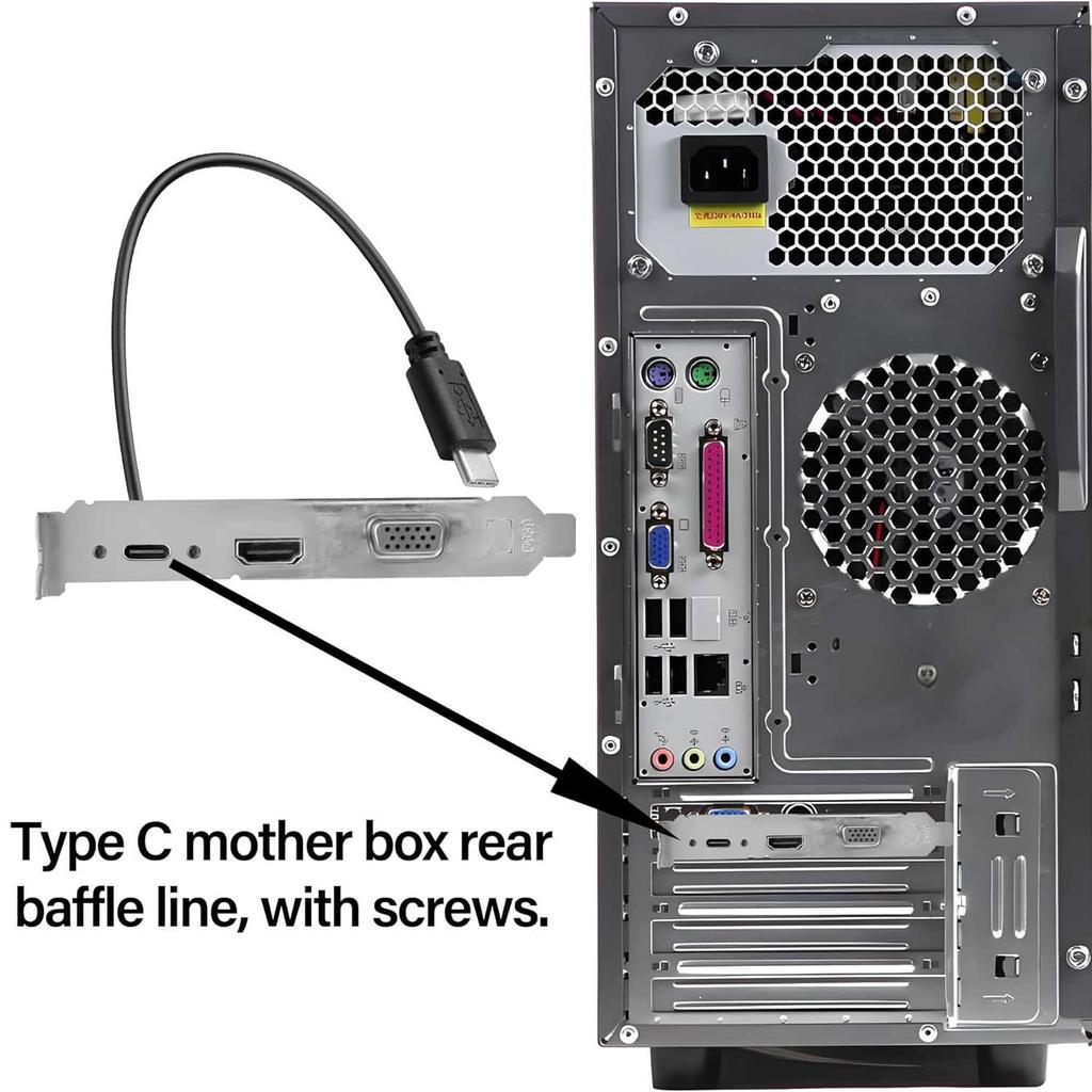 1pc USB Type C Male To Female 90° Angle Panel Mount Screw Connector Data Power Charger Cable for Laptop Tablet Mobile Phone