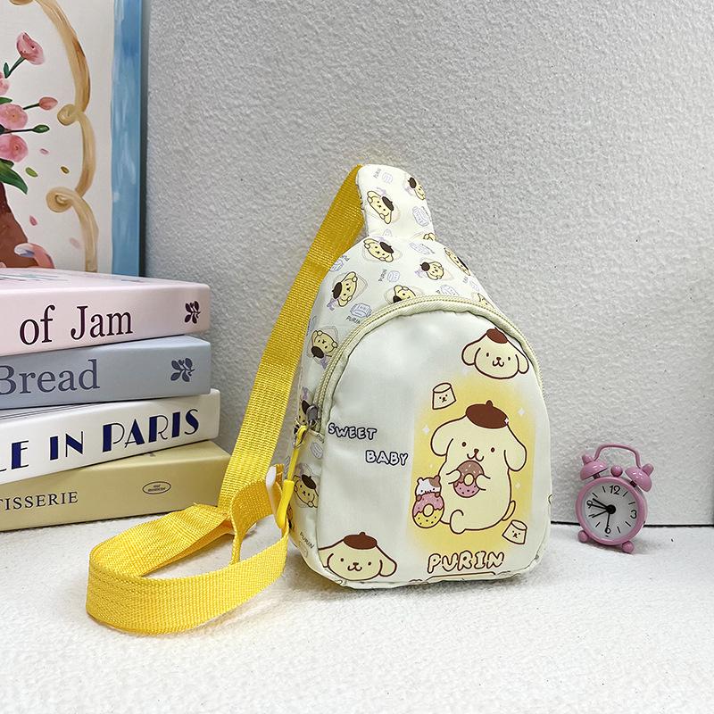 Cartoon Kids' Mini Chest Bag: Lightweight Toddler & Kindergarten Crossbody Backpack for Snacks & Toys