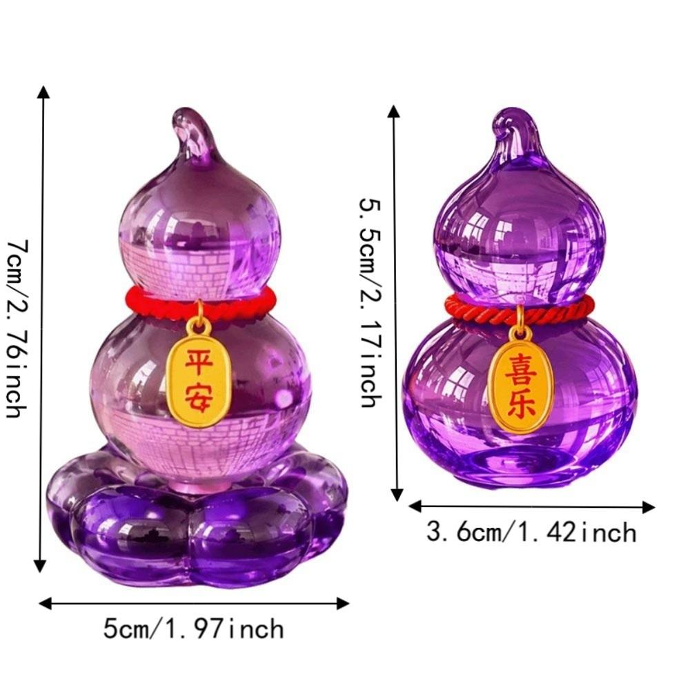 Creative Spinning Car Ornament Rotatable Mini Gourd Statue Rotating Gourd Ornament Table Decor