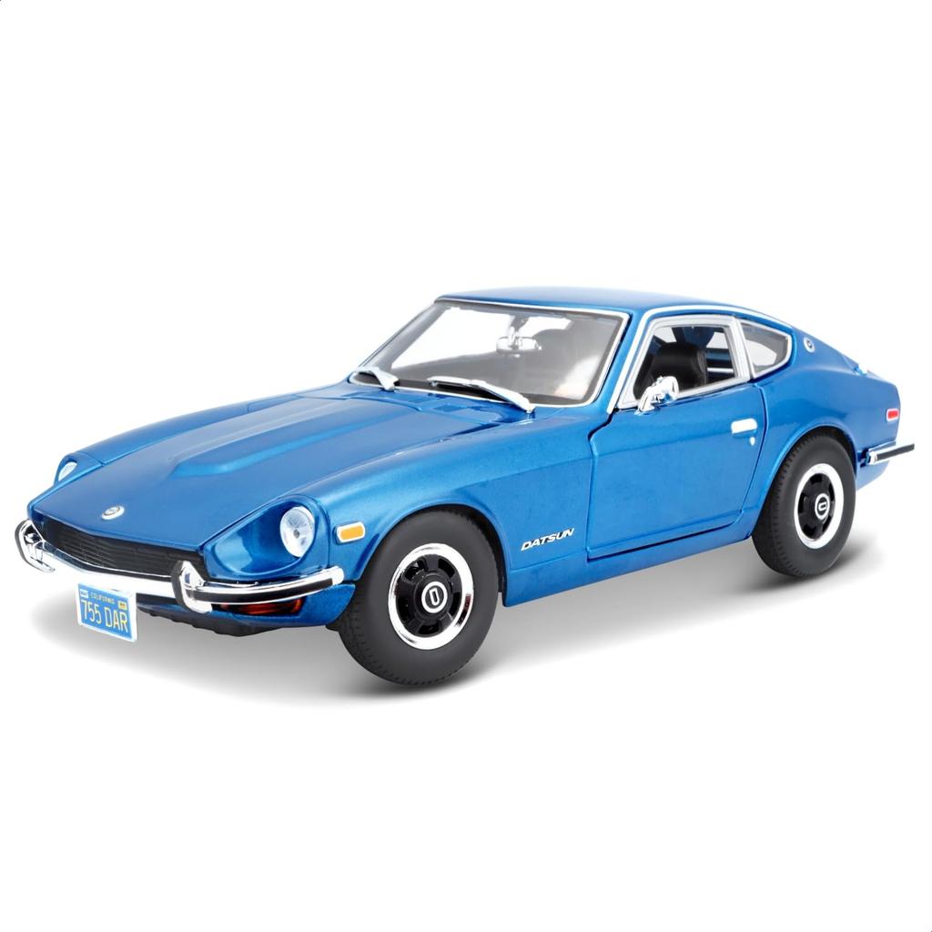 Maisto 1/18 Scale Nissan Datsun 240Z 1971 Blue / Diecast Model Car, Finished Product, 31170 BU