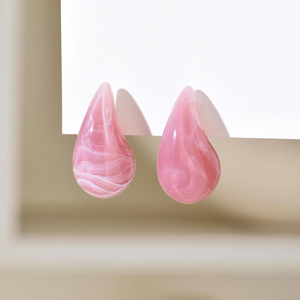 Plump Water Drop Acrylic Dangle Earrings - Simple & Fashionable Jewelry for Women