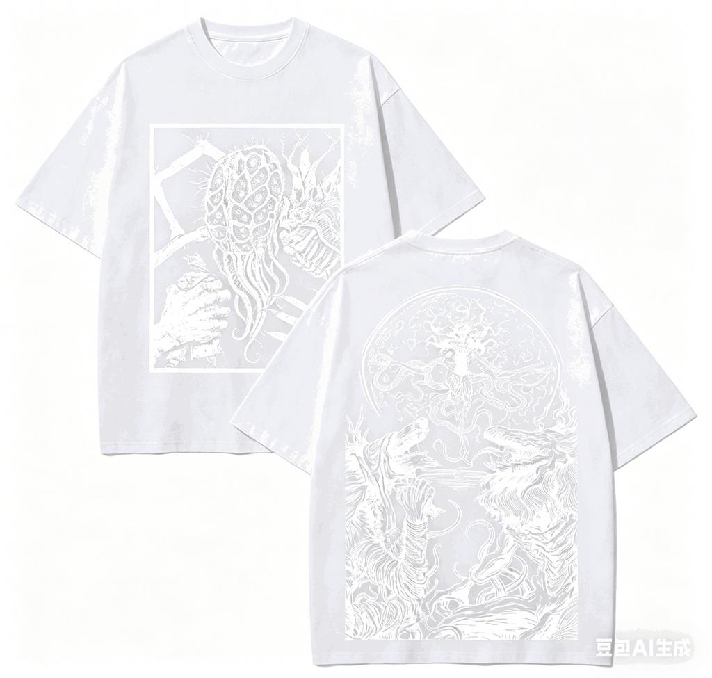 Bloodborne T Shirt Personality Clothes New Model Anime T-shirt Yearround Clothing Plus Size Unisex Streetwear Trendy Couples