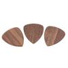 Guitar Pick Wooden Box Black Walnut Square Holder Storage Case Container for Musician Gift