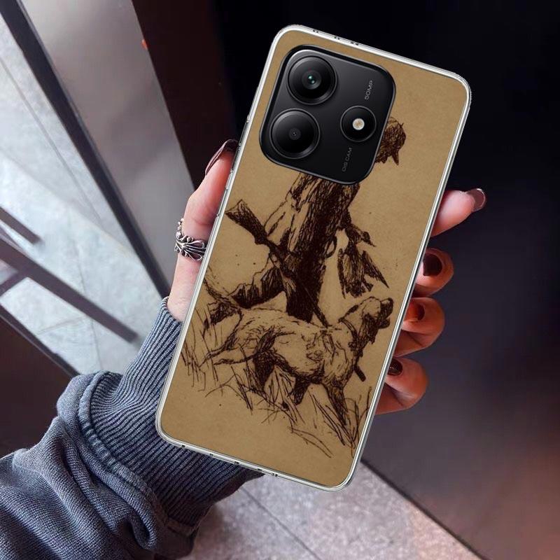 

Hunter Dog Hunting Phone Case For Xiaomi Redmi Note 15 14 14S 13 12S 12 Pro Plus 11S 11 10S 10 4G Cover 11E 11T 5G Print Fundas Redmi Note 10 Pro 4G