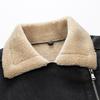 Deerskin Down Jacket Cotton Jacket Lightweight and Warm Men's Down Cotton Jacket Lamb Down Jacket