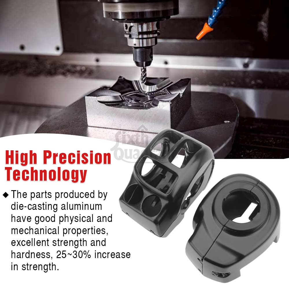 For Harley Touring Road King Special FLHRXS 2024 25 Motorcycle Handlebar Control Switch Housings Cover Kit Black/Chrome Aluminum