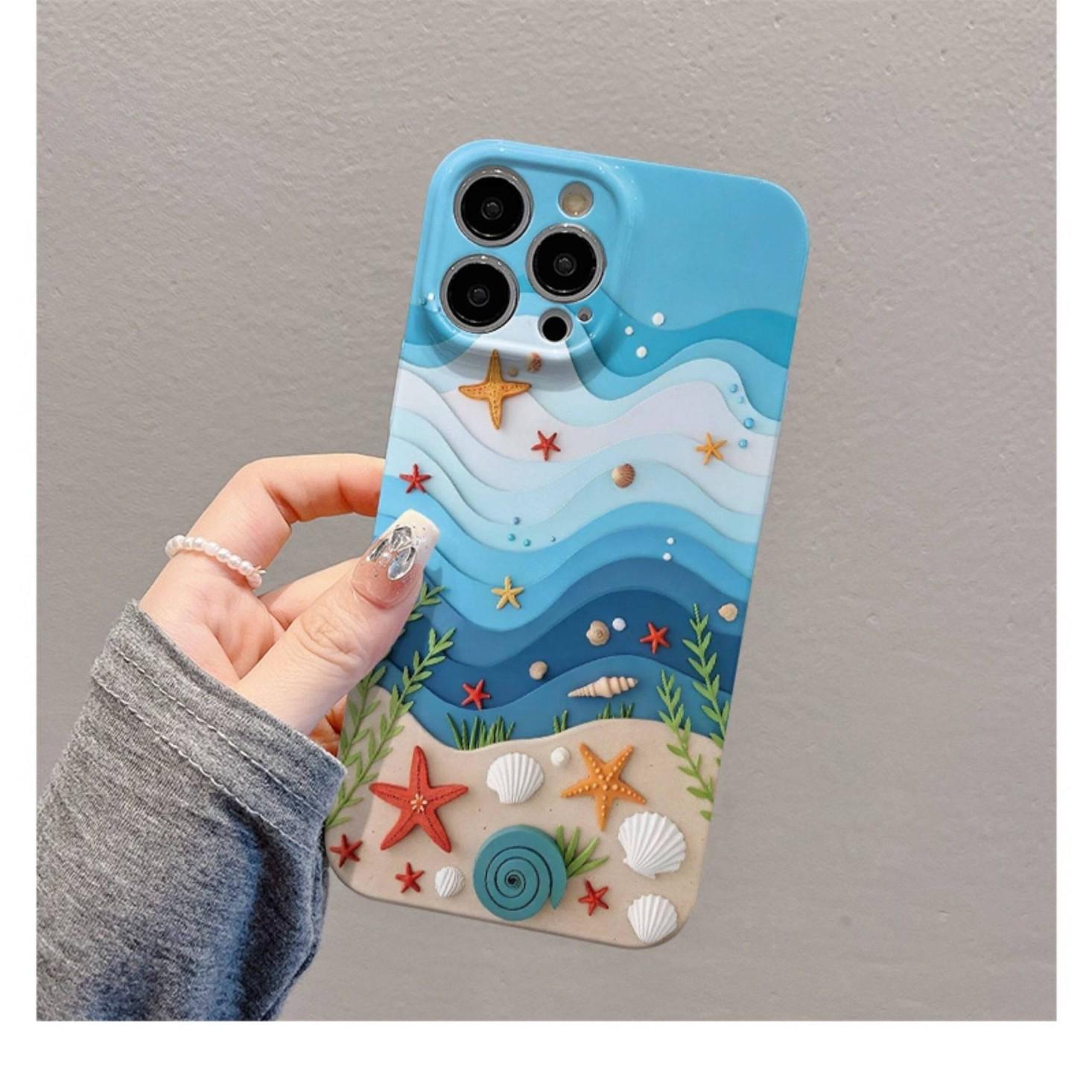 

Starfish Shell iPhone 17 Pro Max Creative Cartoon Case: Protective Cover for iPhone 16, 15, 14 iPhone 17 Pro