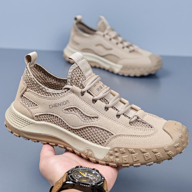 Men's Shoes Summer New Soft Sole Light Breathable Deodorant Mesh Shoes Wear-resistant Non-slip Versatile Casual Shoes