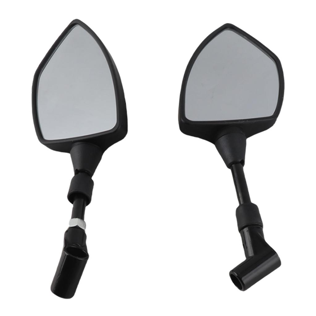 1 Pair Rearview Side Mirrors 360 Degree Rotation for Motocycle Scooter ATV Dirt Bike 0.3in 0.4in Mounting