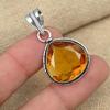 Honey Topaz Gemstone 925 Solid Sterling Silver Handmade Jewelry Pendant